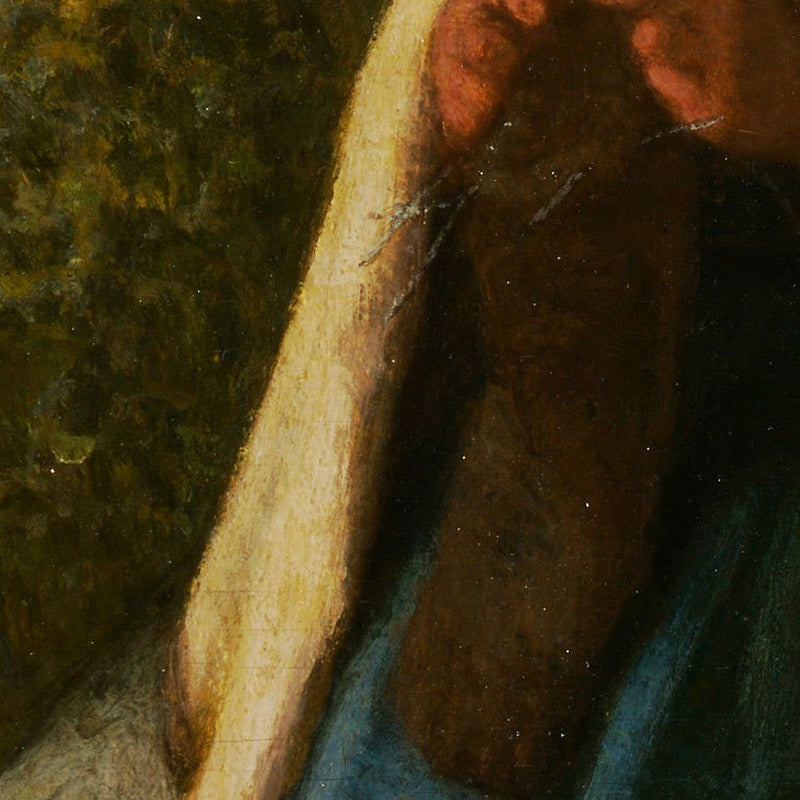 Shepherdess Seated on a Rock by Jean-François Millet - 0_67312d3c12f9211d49d3d74d
