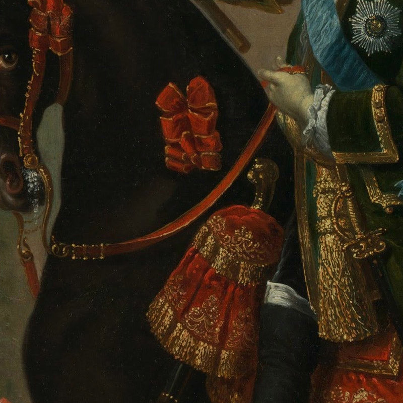 The Empress Elizabeth of Russia (1709–1762) on Horseback, Attended by a Page by Georg Christoph Grooth - 0_67322bde12f9211d49d3d848