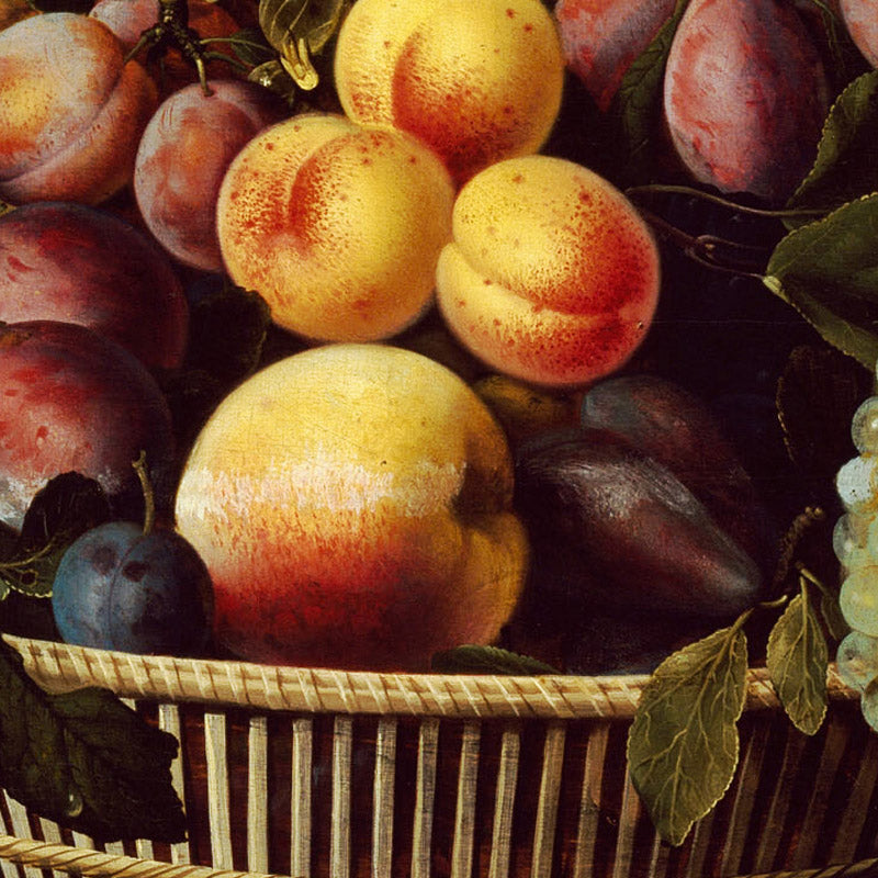 Still Life with a Basket of Fruit and a Bunch of Asparagus by Louise Moillon - 0_6739098d746ff704b89f886f