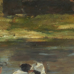 Washerwomen at the Edge of the Pond by Eugène Louis Boudin - 0_67390d0d746ff704b89f88db