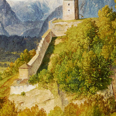 The Mönchsberg in Salzburg with the Joseph Tower by Friedrich Loos - 0_673c8c285e0c5e198f5ec560