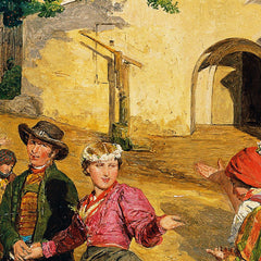 The Bride's Farewell from her Parent's Home - Höldrichsmühle by Ferdinand Georg Waldmüller - 0_673c943a5e0c5e198f5ec564
