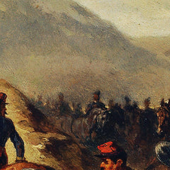 French cavalry in the horse wash by Joseph Anton Strassgschwandtner - 0_673ca9695e0c5e198f5ec5e7