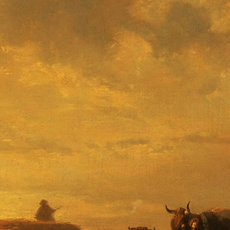 Evening on the pasture by Johann Friedrich Voltz - 0_673cae4a5e0c5e198f5ec5f5