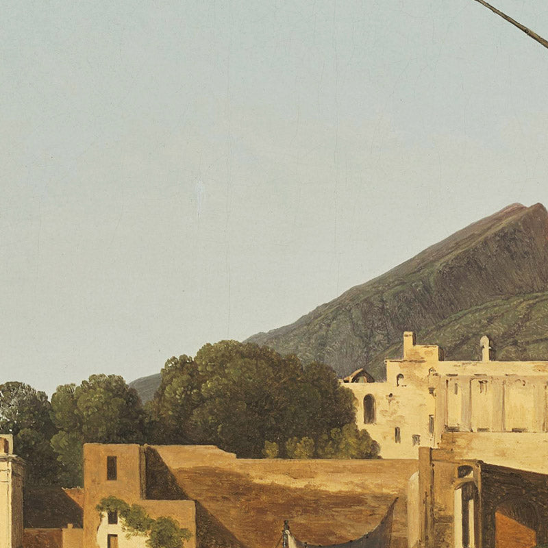 The Harbor of Granatello near Portici with Mount Vesuvius in the Background by Joseph Rebell - 0_673cb8d15e0c5e198f5ec634