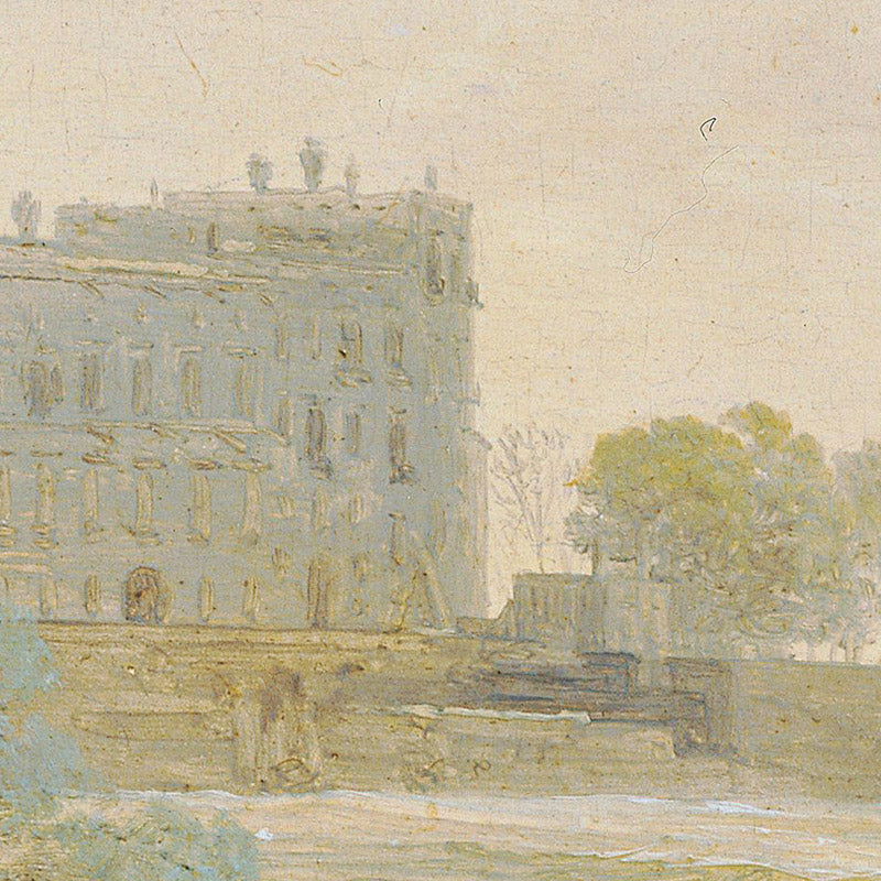 View from Chiaia towards Castel dell'Ovo with fishermen hauling nets by Joseph Rebell - 0_673cc21a5e0c5e198f5ec67d