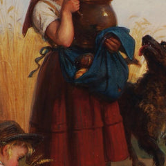 Children on their way to the harvest field by Bernhard Reinhold - 0_673cc43d5e0c5e198f5ec67e