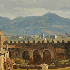 The Gate of San Giovanni against Frascati by Joseph Rebell - 0_673cd9f65e0c5e198f5ec6ab