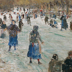 Ice skaters on the Thaya near Lundenburg by Theodor von Hörmann - 0_67434175faa684e1cf4ba570