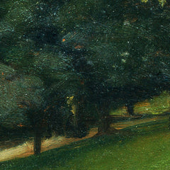View from a green slope towards an avenue by Otto Friedrich - 0_6743570bfaa684e1cf4ba5e4