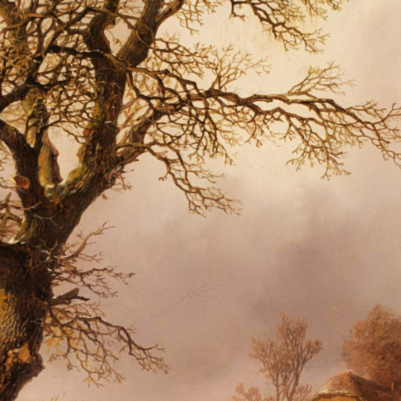Winter landscape by Remigius Adrianus van Haanen - 0_674378f6faa684e1cf4ba62e