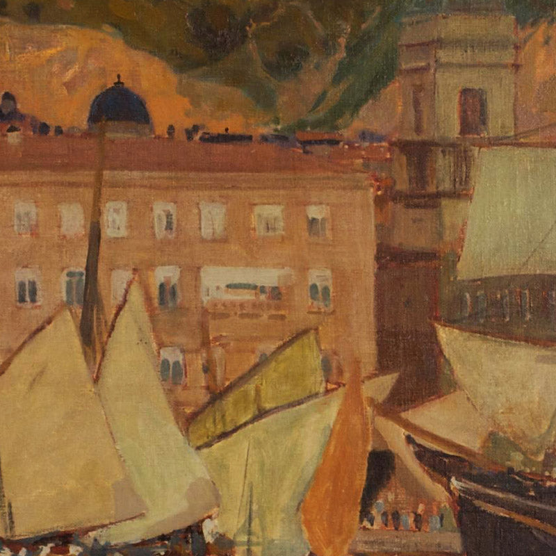 Summer Evening (Port of Fiume) by Raoul Frank - 0_67437a05faa684e1cf4ba631