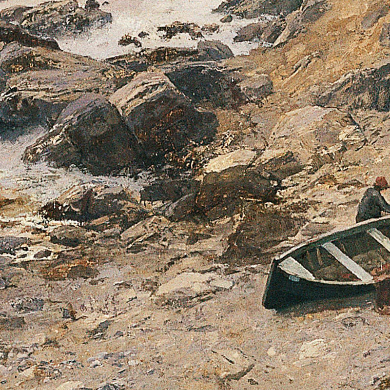 At the Riviera (Rocky Coast) by Alfred Zoff - 0_67437bc2faa684e1cf4ba63b