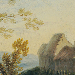 Ideal Landscape with Trees and Fortified Village (The Evening) by Johann Christian Brand - 0_674380fffaa684e1cf4ba6a4