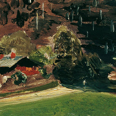 The dairy meadow in Vorderbrühl with the ruin Mödling by Anton Romako - 0_67438430faa684e1cf4ba6de
