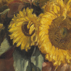 A Girl with Sunflowers by Michael Ancher - 0_67672cc4b7c995d950163f7f