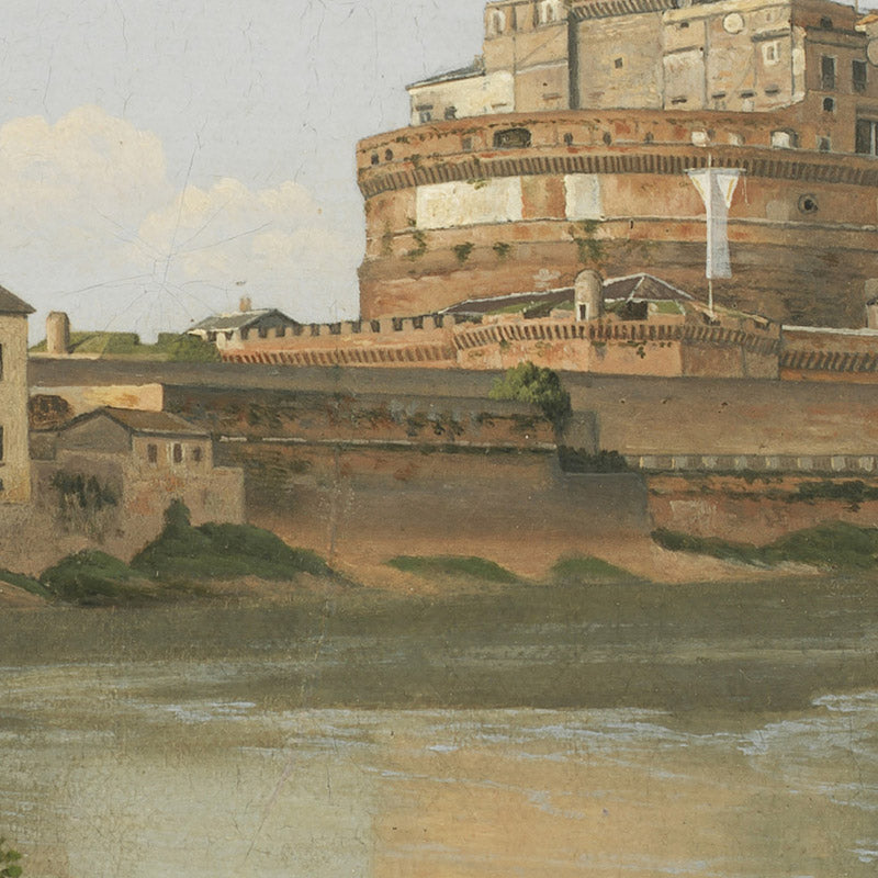 A View across the Tiber from Trastevere towards Castel S. Angelo by C.W. Eckersberg - 0_6767306db7c995d950163ff0