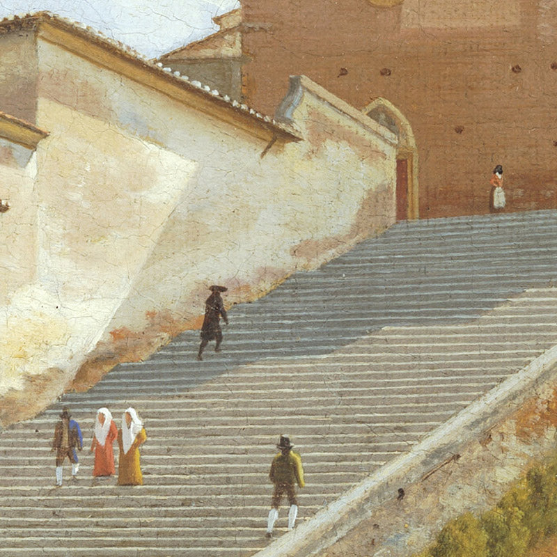 The Marble Steps leading up to the Church of Santa Maria in Aracoeli in Rome by C.W. Eckersberg - 0_67673099b7c995d950163ffe