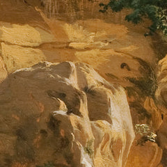 Italian Mountain Landscape with Overgrown Rock, probably near Olevano by Fritz Petzholdt - 0_67673bdab7c995d950164030