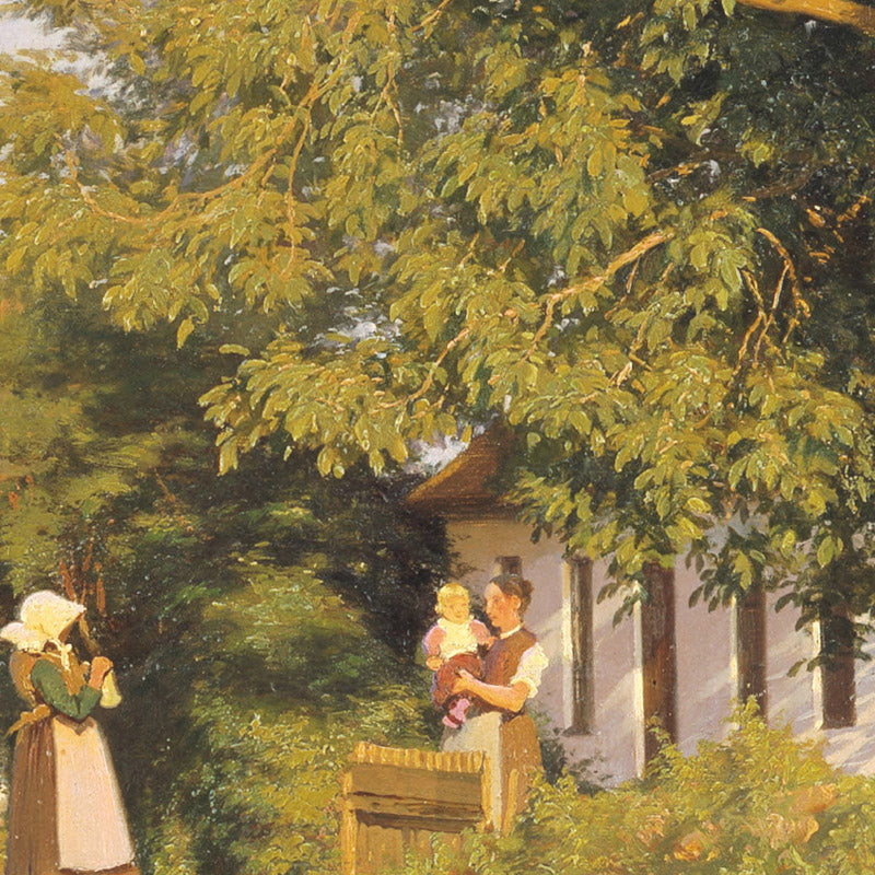 Road through a village by Ludvig Kabell - 0_67673d1ab7c995d95016404d