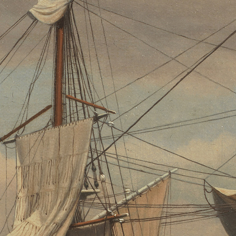 An American Naval Brig Lying at Anchor while Her Sails Are Drying by C.W. Eckersberg - 0_67673dd5b7c995d950164063