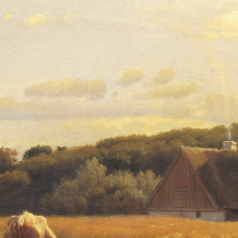 A Croft at Lodskov near Vognserup Manor, Zealand by Johan Thomas Lundbye - 0_67673ed4b7c995d95016408a