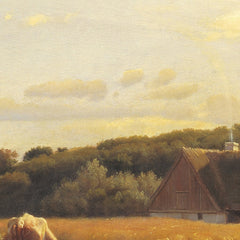 A Croft at Lodskov near Vognserup Manor, Zealand by Johan Thomas Lundbye - 0_67673ed4b7c995d95016408a