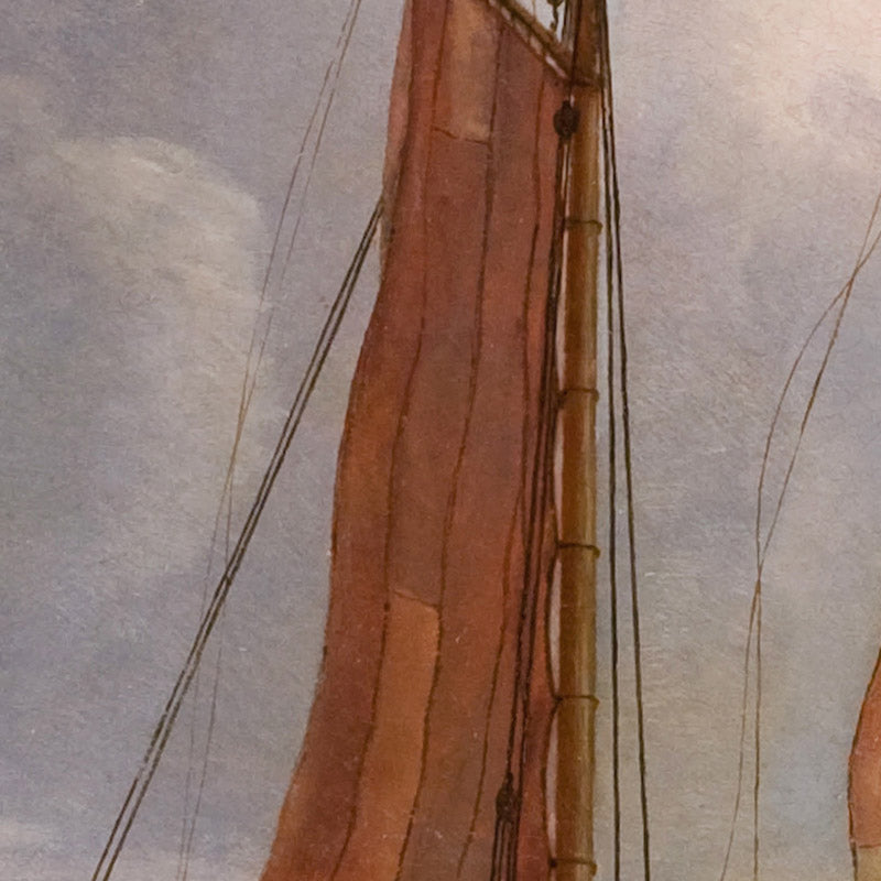 Ships Sailing and Beating up against the Wind in the Sound by Adolph Friedrich Vollmer - 0_67674cf9b7c995d95016419c