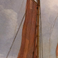 Ships Sailing and Beating up against the Wind in the Sound by Adolph Friedrich Vollmer - 0_67674cf9b7c995d95016419c