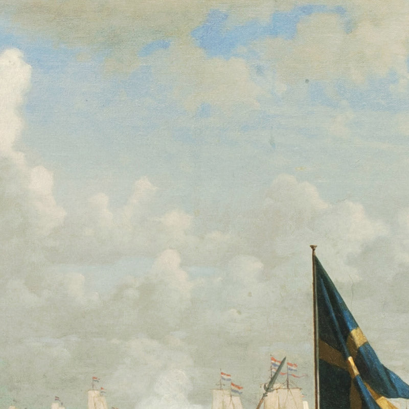 The Dutch fleet under Admiral Opdam passes through the Sound on October 29, 1658 during the Swedish War 1657-60. by F.C. Lund - 0_67674d78b7c995d9501641b2