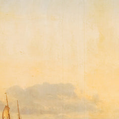 Evening by the Mediterranean. In the background Marseille and the island of If by Emanuel Larsen - 0_67674ee9b7c995d9501641e1