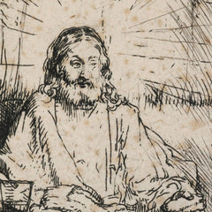 Christ at Emmaus: the larger plate. by Rembrandt van Rijn - 0_68460479489bc5bada5cf761