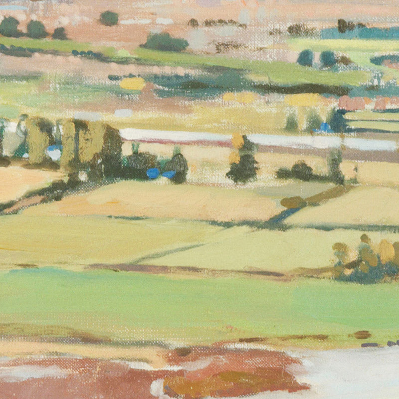 Heathcote River and plains from hills at Mount Pleasant by Cecil Kelly - 0_6846afd41483fa5b355590a3