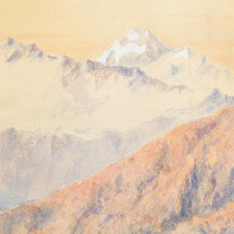 View of Mt. Aspiring, Province of Otago, looking north up the Valley of Matekitiki River from Dr Hector's camp of 1863 by Charles Decimus Barraud - 0_6846b2eb1483fa5b355590da