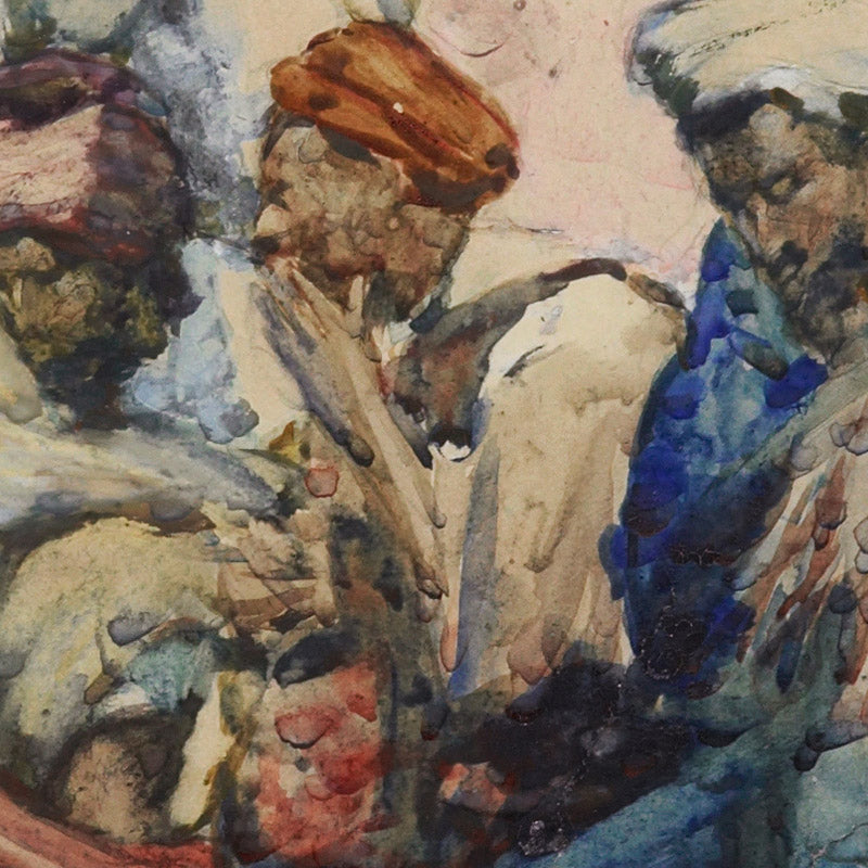 The orange sellers, Tangiers by Frances Hodgkins - 0_6846b3ea1483fa5b355590f0