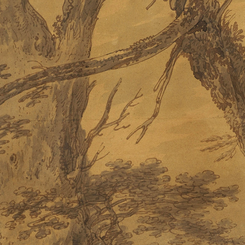 Landscape with trees and figures by Joseph Farington - 0_6846b5b71483fa5b35559150