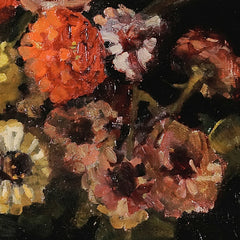 Zinnias by Dorothy Richmond - 0_6846e2961483fa5b35559237