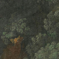 Overgrown Cliffs with a Waterfall in Italy, perhaps at Tivoli by Hendrik Voogd - 1_66fdb6d88213847b6f357aad