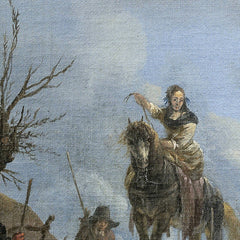 Landscape with Riders, Hunters and Peasants by Johannes Lingelbach - 1_66fe3b4c8213847b6f357b75
