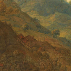 Mountainous Landscape with Farm by Herman Saftleven - 1_66fe3ce88213847b6f357b80
