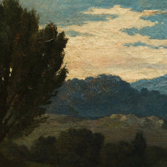 Landscape with Rider on White Horse by Jean Achille Benouville - 1_67104010762cab4eff7871da