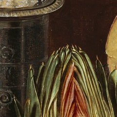 Still Life with Cheeses, Artichoke, and Cherries by Clara Peeters - 1_6716452f3d19ba02d7207429