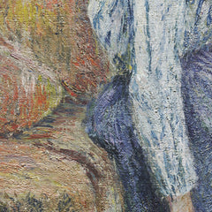 Woman and Child at the Well by Camille Pissarro - 1_673904df746ff704b89f87f2