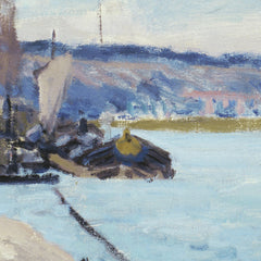 The Seine at Port-Marly, Piles of Sand by Alfred Sisley - 1_6739050f746ff704b89f87f7