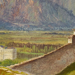 The Military Guardhouse and the Joseph Tower on the Salzburg Mönchsberg by Friedrich Loos - 1_673c8c255e0c5e198f5ec55f