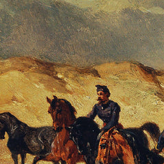 French cavalry in the horse wash by Joseph Anton Strassgschwandtner - 1_673ca9695e0c5e198f5ec5e7