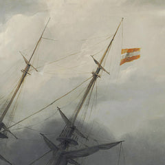 The Rescue of the Crew of the Austrian Brig "Pegno D'Amicizia" on October 25, 1852 by Christian Cornelis Kannemans - 1_673cded35e0c5e198f5ec703