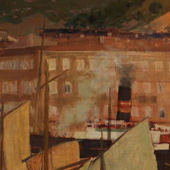 Summer Evening (Port of Fiume) by Raoul Frank - 1_67437a05faa684e1cf4ba631