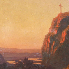 Landscape with Church in the Evening by Emil Ludwig Löhr - 1_67437da8faa684e1cf4ba65a