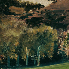The dairy meadow in Vorderbrühl with the ruin Mödling by Anton Romako - 1_67438430faa684e1cf4ba6de
